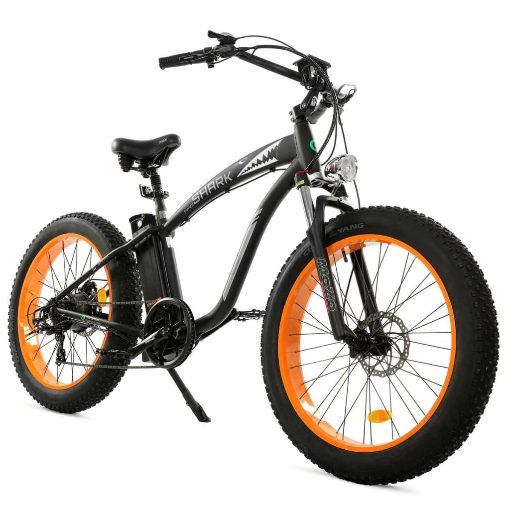 Ecotric Hammer Off Road Ebike – 750W Retro Fat Tire Trail Cruiser