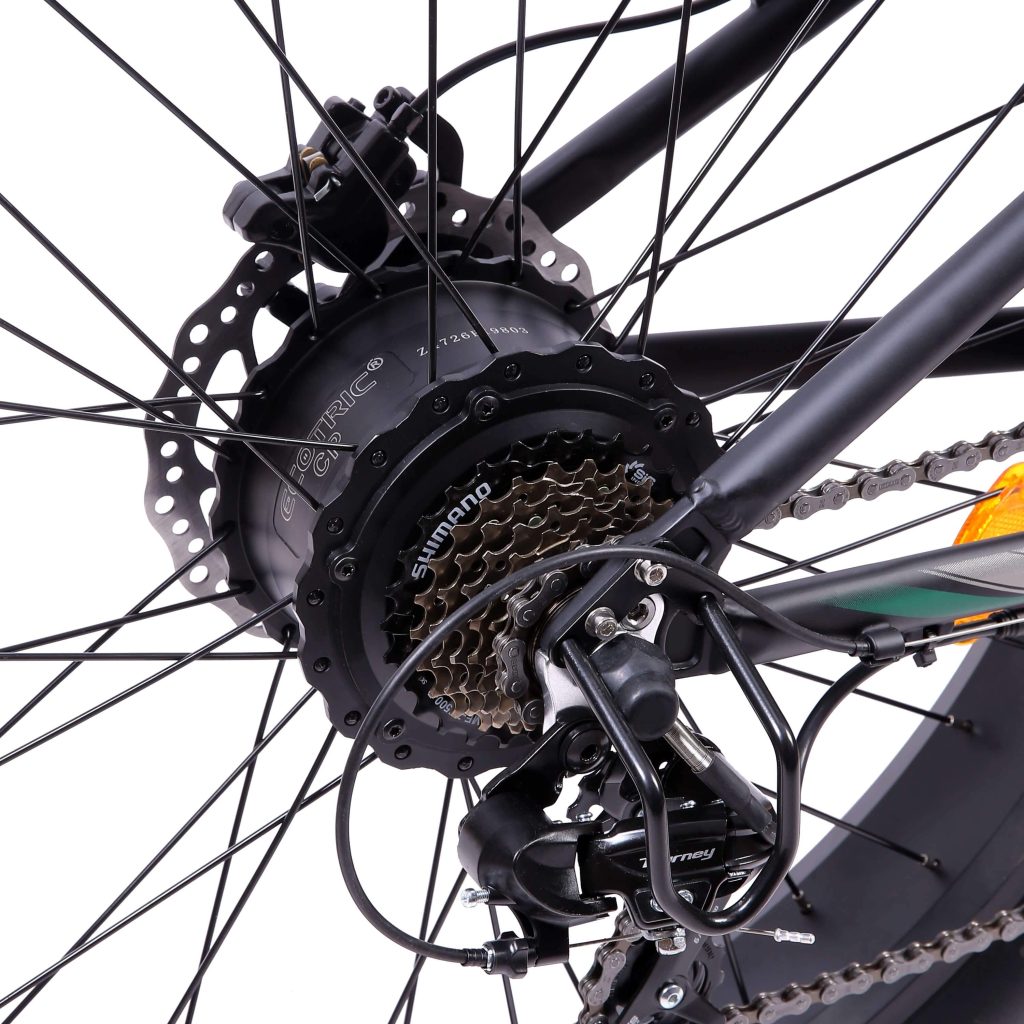 Ecotric Hammer Off Road Ebike – 750W Retro Fat Tire Trail Cruiser