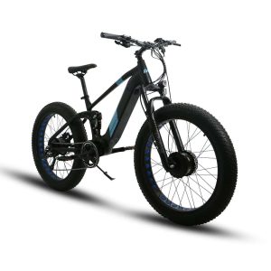 Eunorau DEFENDER-S Dual Motor Fat Tire Electric Bike – 1500W, 80+ Mile Range, Full Suspension