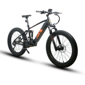 Eunorau FAT-HS Mid Drive Fat Tire Ebike – 1000W, 80-Mile Range, Dual Suspension