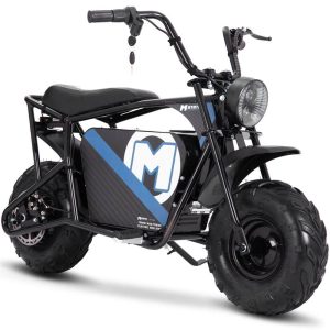 MotoTec 48V 1000W Mini Electric Bike – 20 MPH, 25-Mile Range, Knobby Tires & LED Lights
