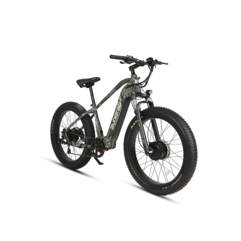 EUNORAU FAT-AWD All Wheel Drive Electric Bike Dual 500W Motors, 80-Mile Range, 375 lb Capacity