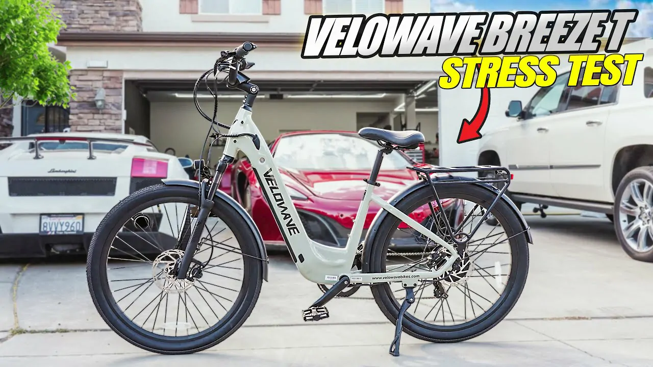 Velowave Breeze T Urban Ebike – 90 Mile Range, Step-Thru, Torque Sensor, Hydraulic Brakes