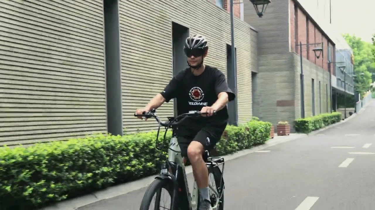 Velowave Breeze T Urban Ebike – 90 Mile Range, Step-Thru, Torque Sensor, Hydraulic Brakes
