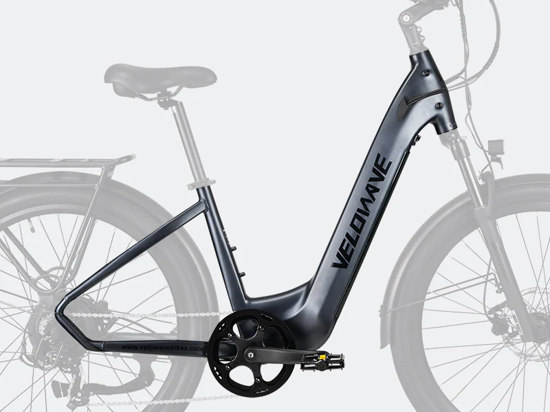 Velowave Breeze T Urban Ebike – 90 Mile Range, Step-Thru, Torque Sensor, Hydraulic Brakes
